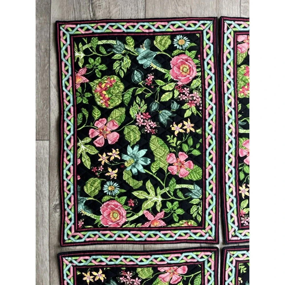 Vera Bradley Placemats Retired Botanica‎ Set of Six (6) Place Mats